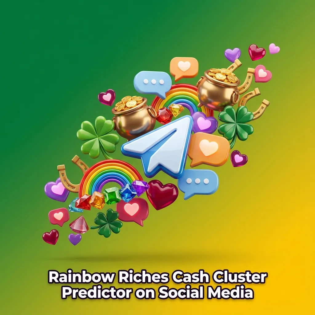 Phone screen showing social media posts advertising fake Rainbow Riches Cash Cluster hacks and scam betting apps