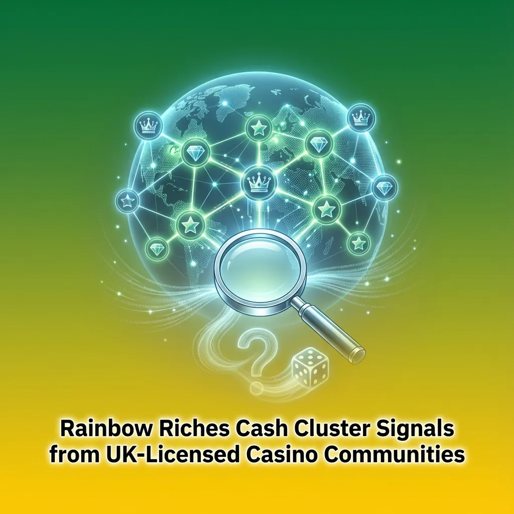 Rainbow Riches Cash Cluster screen with BetMGM and Fabulous Bingo logos, payment icons, and community chat signal bubbles