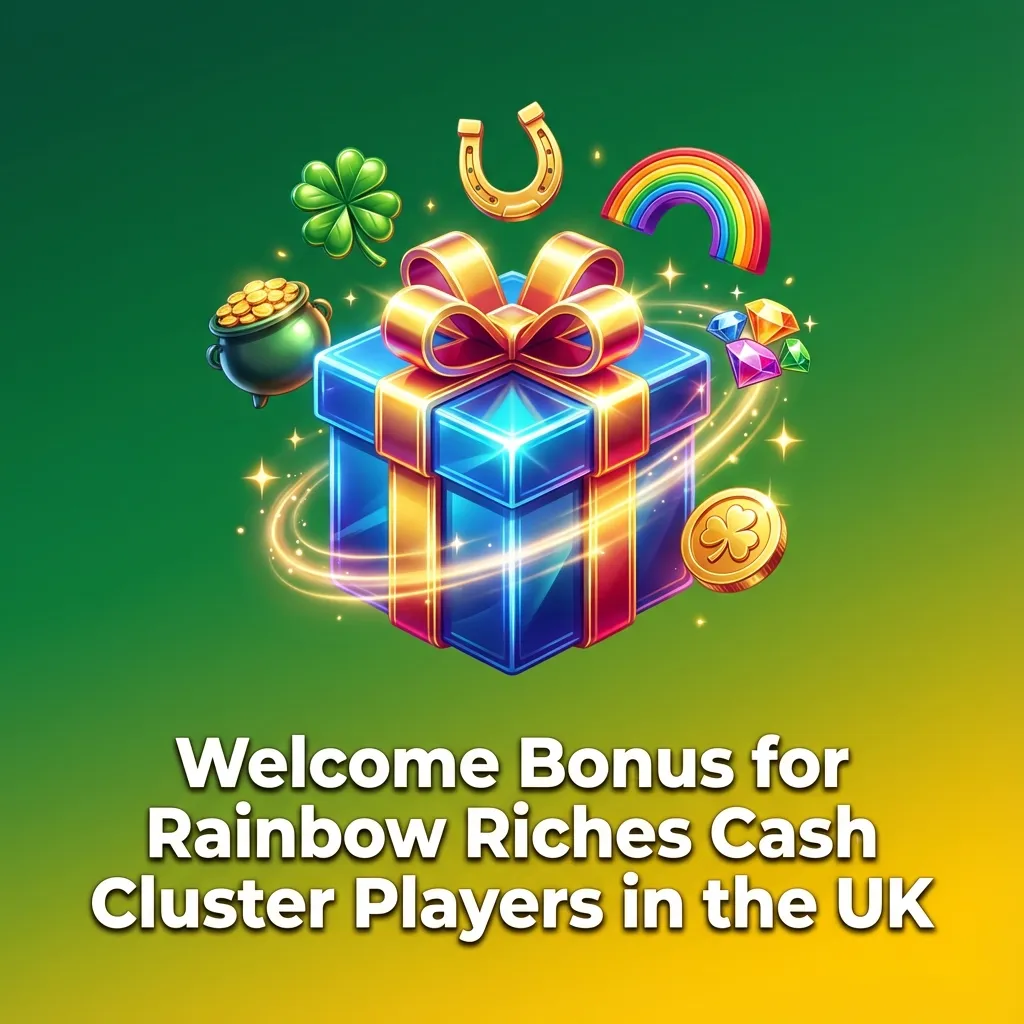 Fabulous Bingo welcome bonus banner for new UK players of Rainbow Riches Cash Cluster with steps to claim